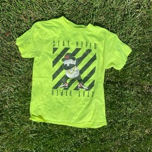 neon green graphic tshirt